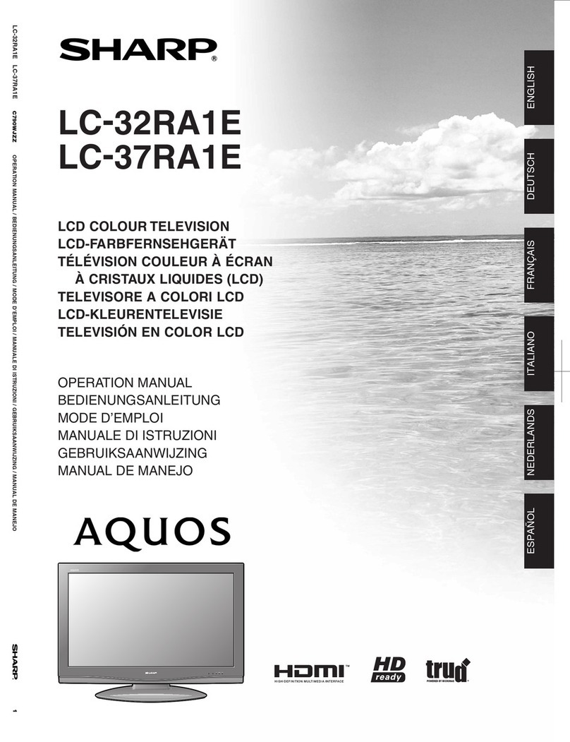 Sharp Aquos LC-32RA1E Operation manual