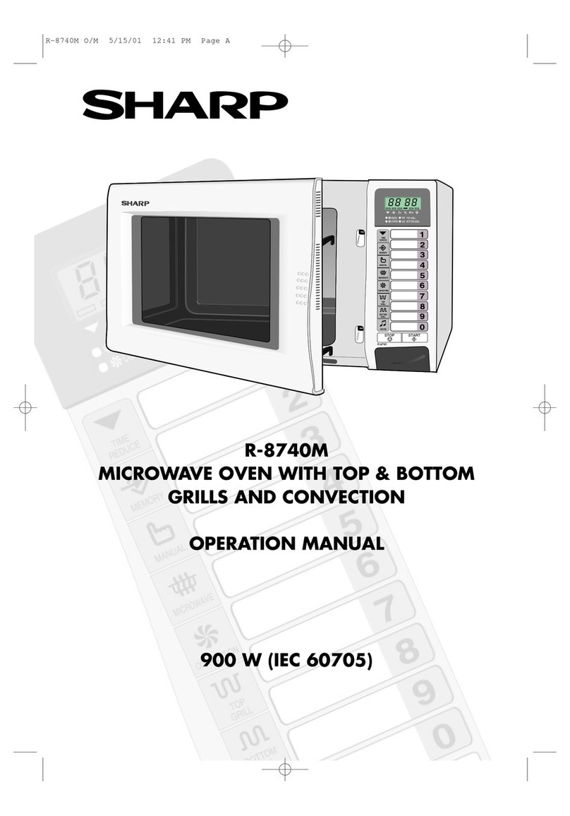 Sharp R-8740M User manual