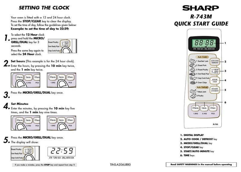 Sharp R-743M User manual Sharp R-743M User manual