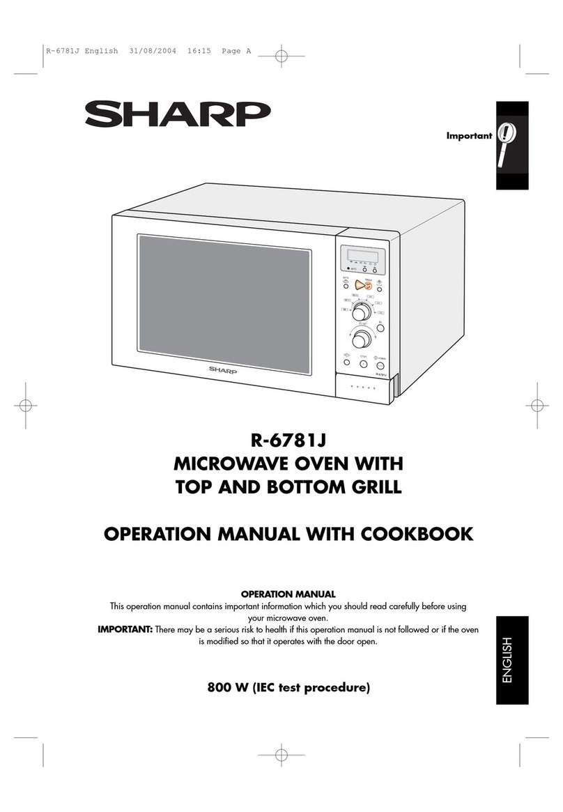 Sharp R-6781J Instruction Manual