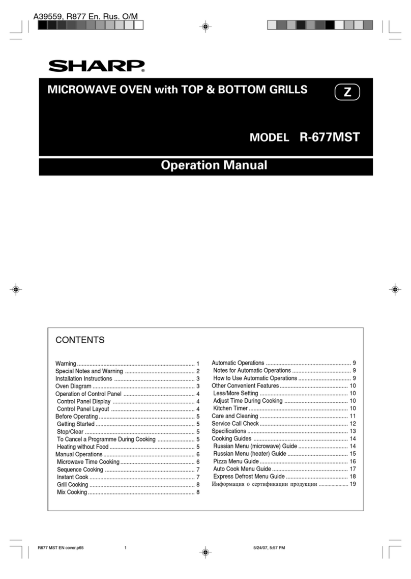 Sharp R-677MST User manual Sharp R-677MST User manual