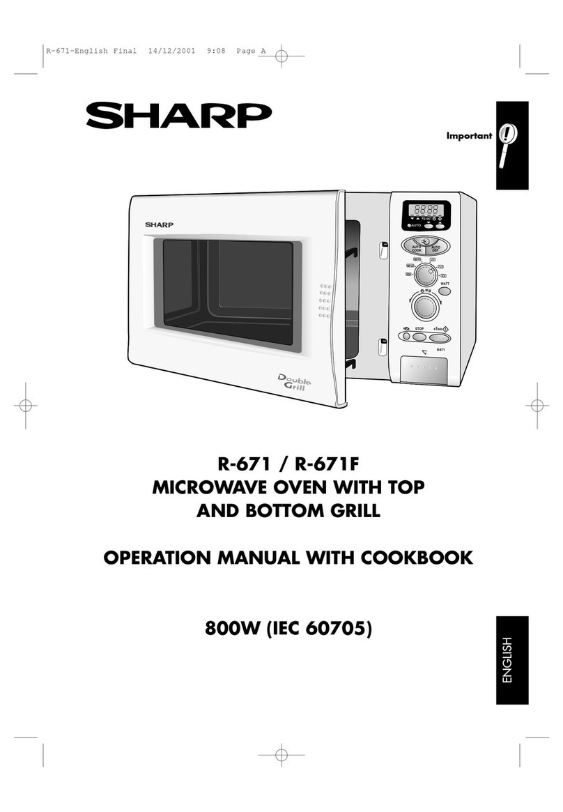 Sharp R-671 Instruction Manual
