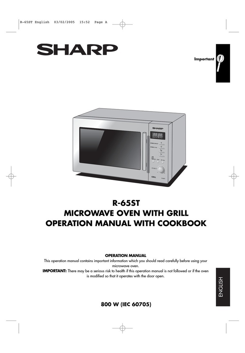 Sharp R-65ST Instruction Manual