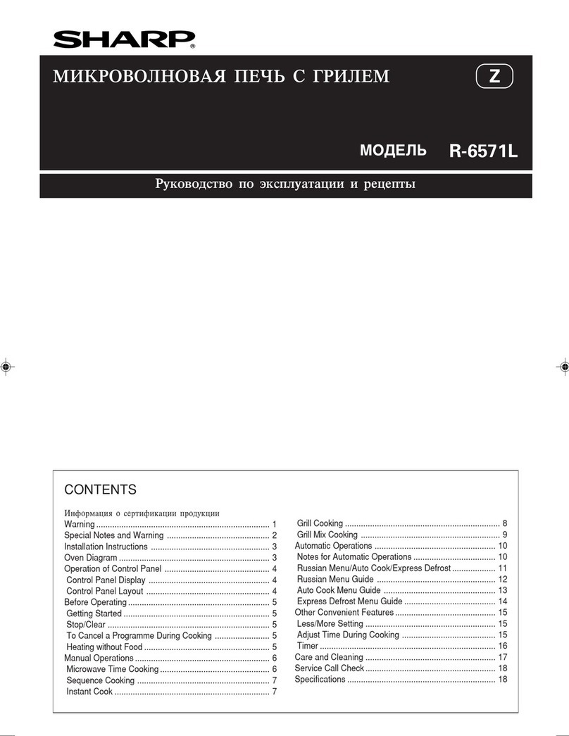 Sharp R-6571L User manual