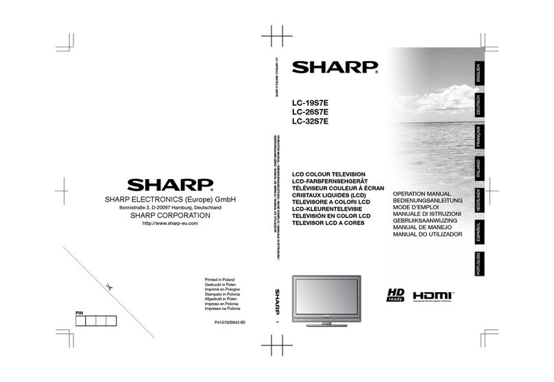 Sharp LC-19S7E Operation manual