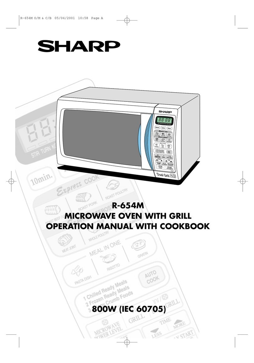 Sharp R-654M Instruction Manual