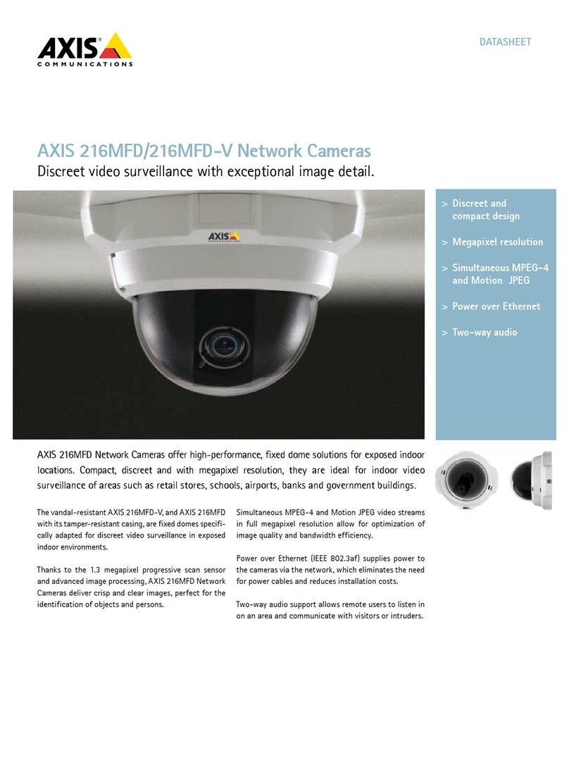 Axis Axis 216MFD User manual