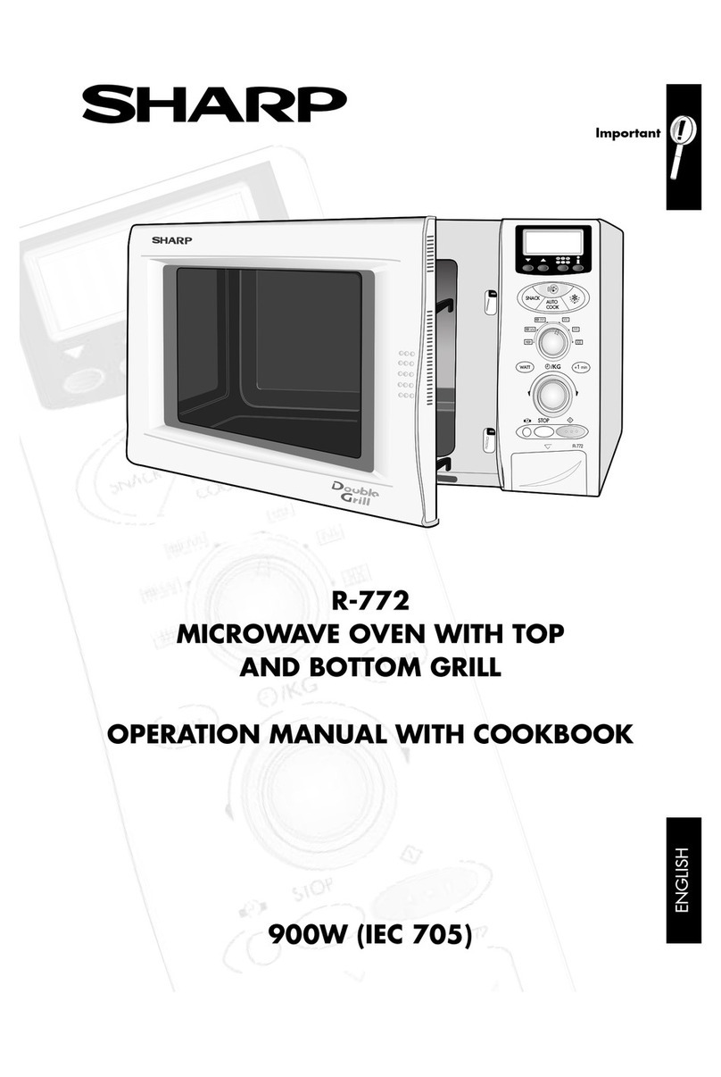 Sharp R-772 Instruction Manual Sharp R-772 Instruction Manual