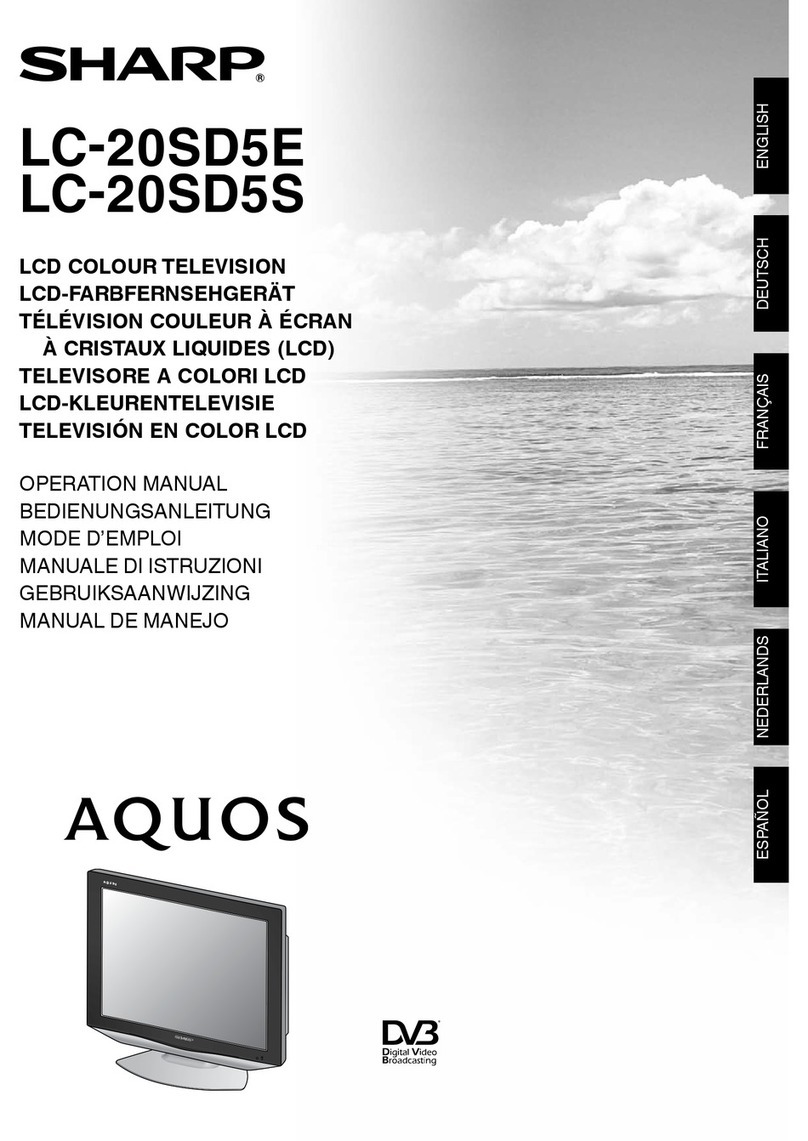 Sharp AQUOS LC-20SD5E User manual
