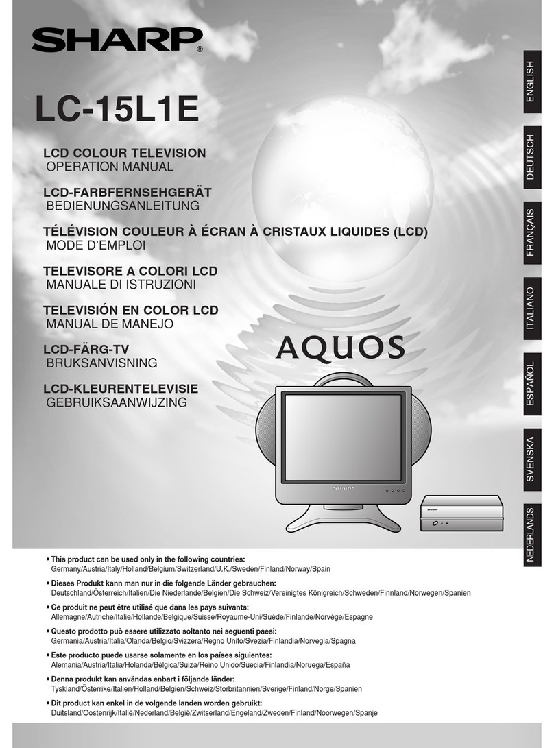 Sharp AQUOS LC-15L1E User manual