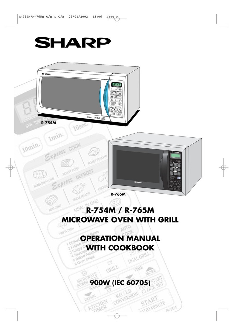 Sharp R-754M Instruction Manual
