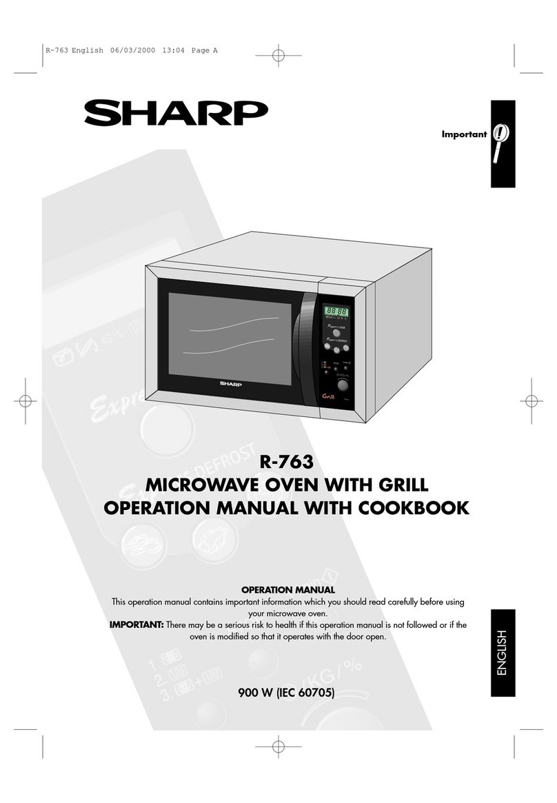 Sharp R-763 Instruction Manual