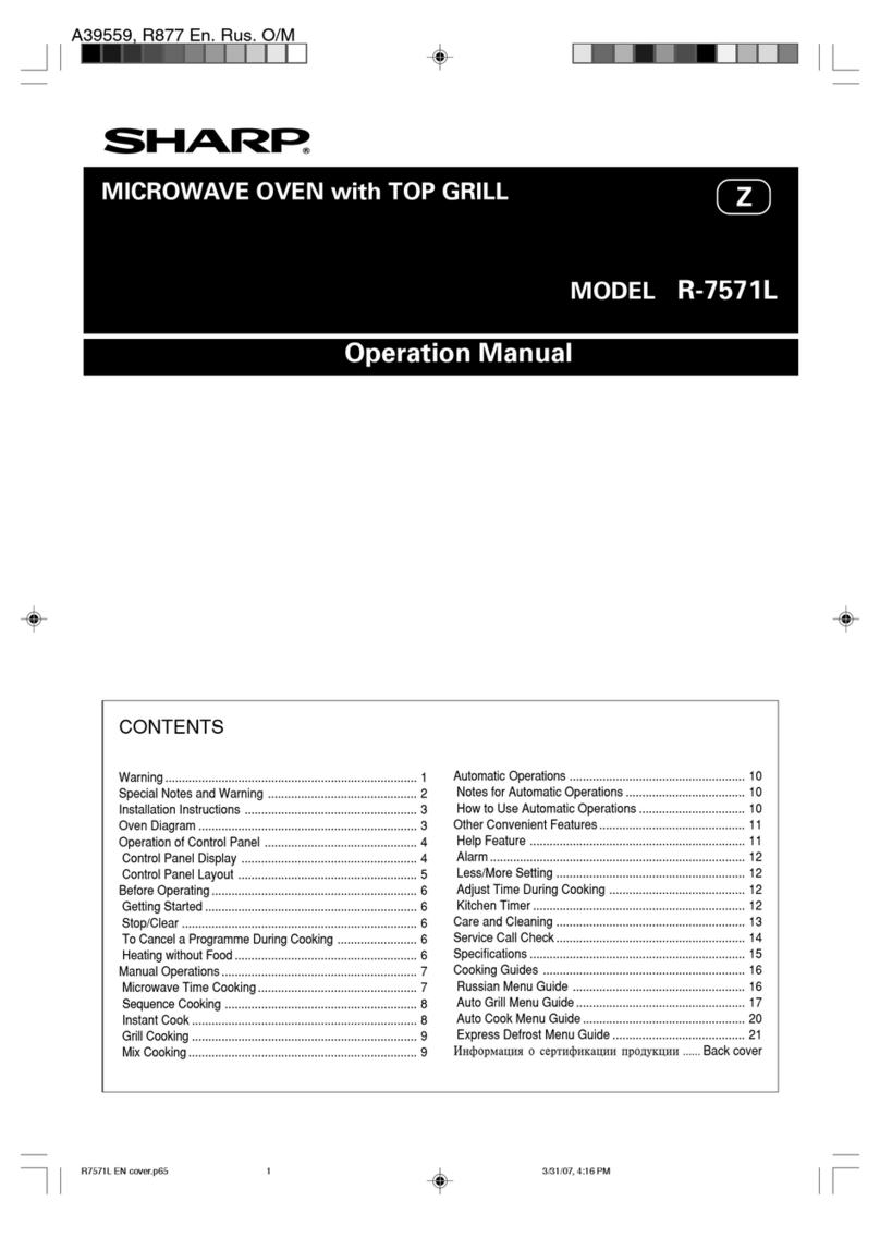 Sharp R-7571L User manual