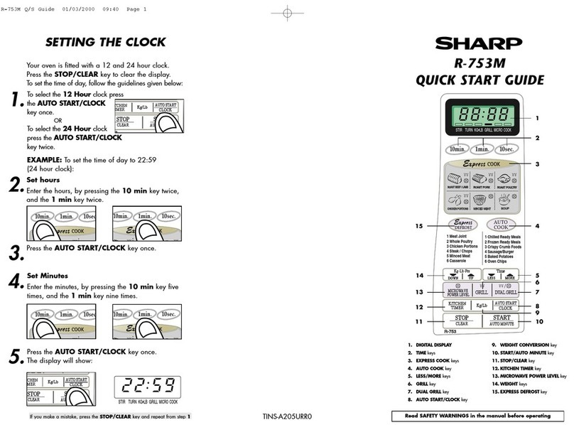Sharp R-753M User manual