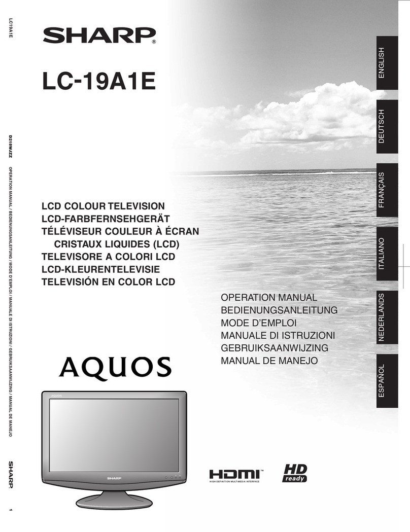 Sharp Aquos LC-19A1E User manual