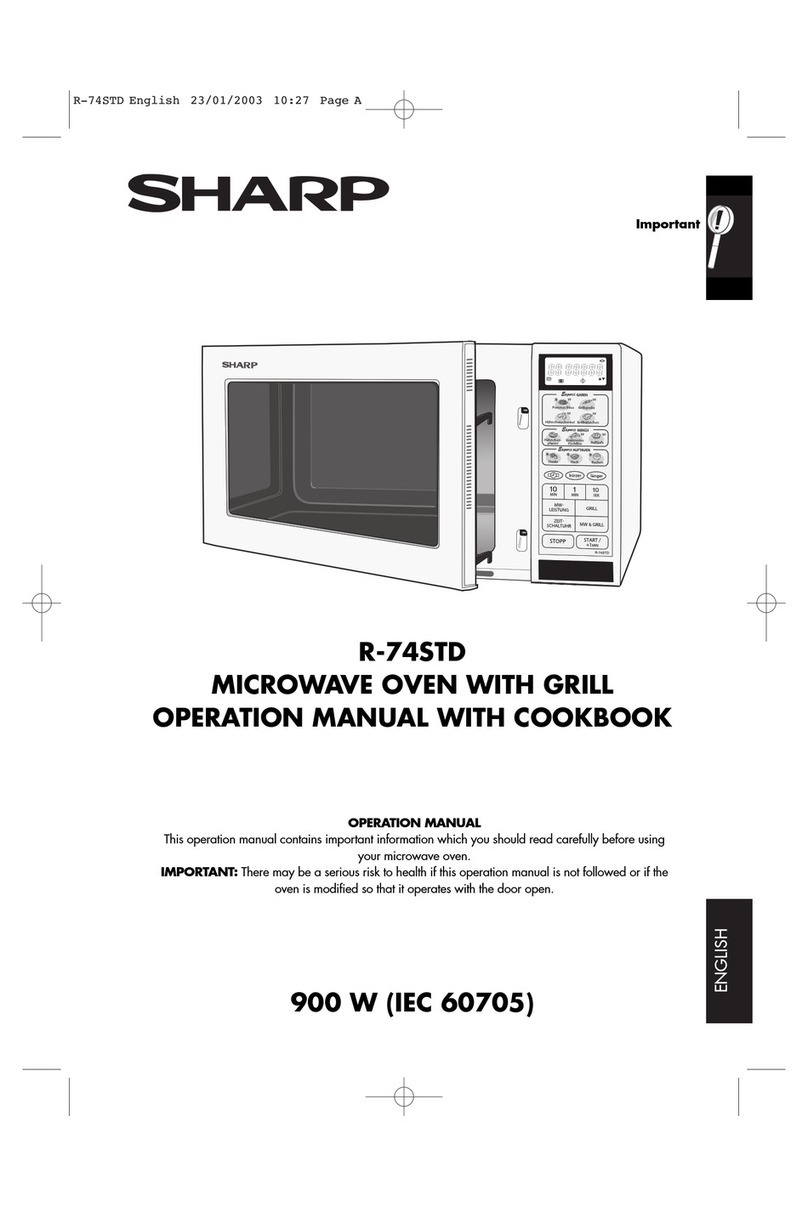 Sharp R-74STD Instruction Manual Sharp R-74STD Instruction Manual