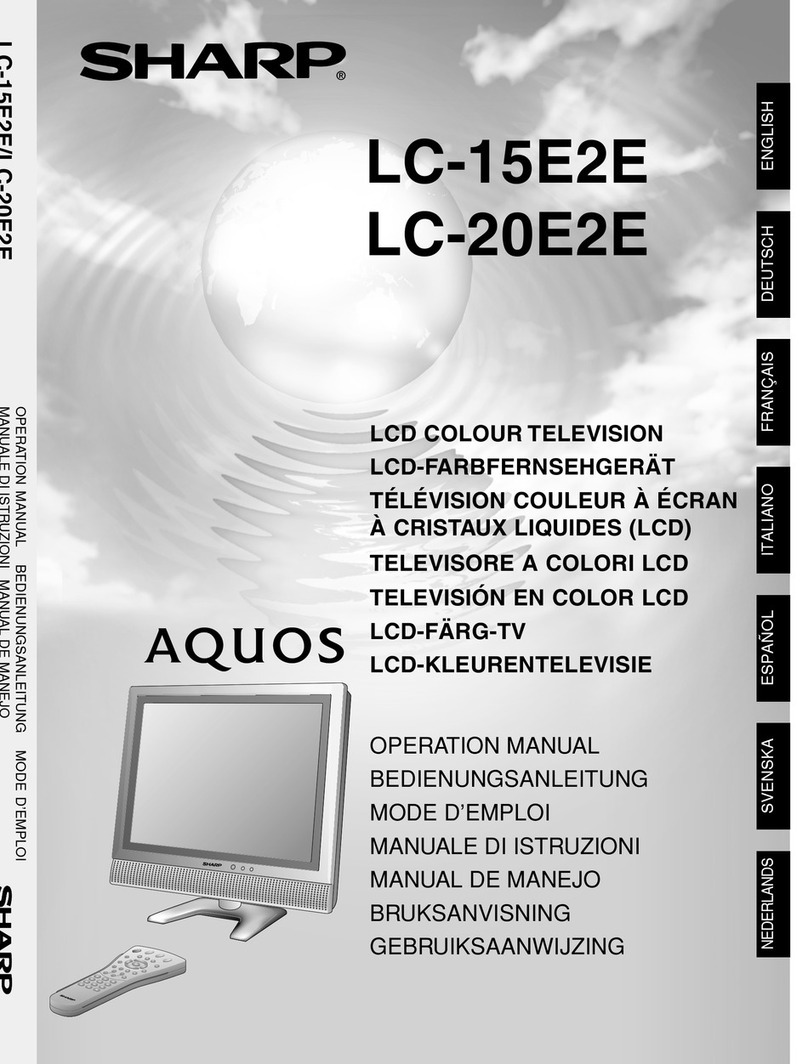Sharp AQUOS LC-15E2E User manual