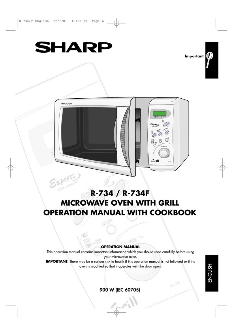 Sharp R-734 Instruction Manual