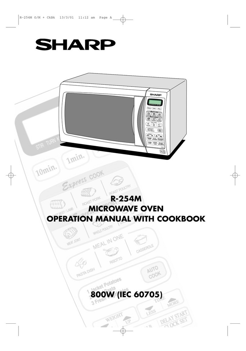 Sharp R-254M Instruction Manual