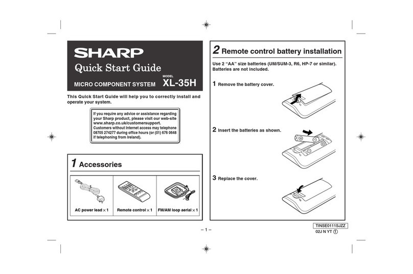 Sharp XL-35H User manual