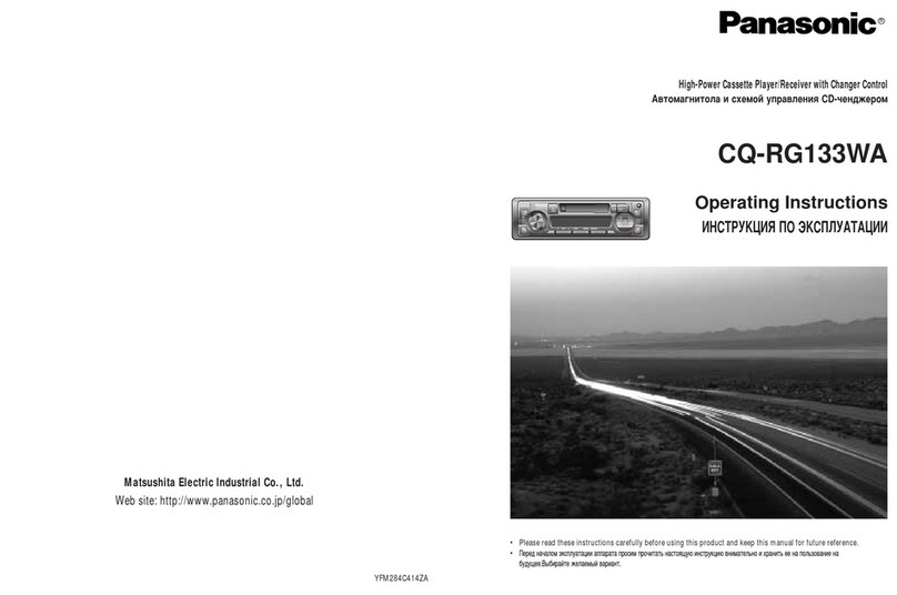 Panasonic CQ-RG133WA operating instructions