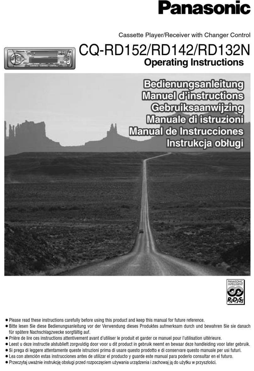 Panasonic CQ-RD132N User manual
