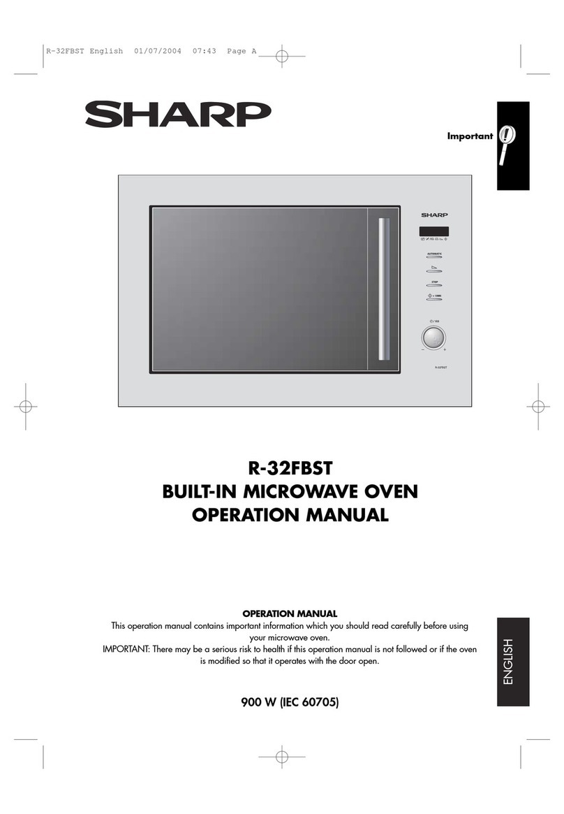 Sharp R-32FBST User manual Sharp R-32FBST User manual