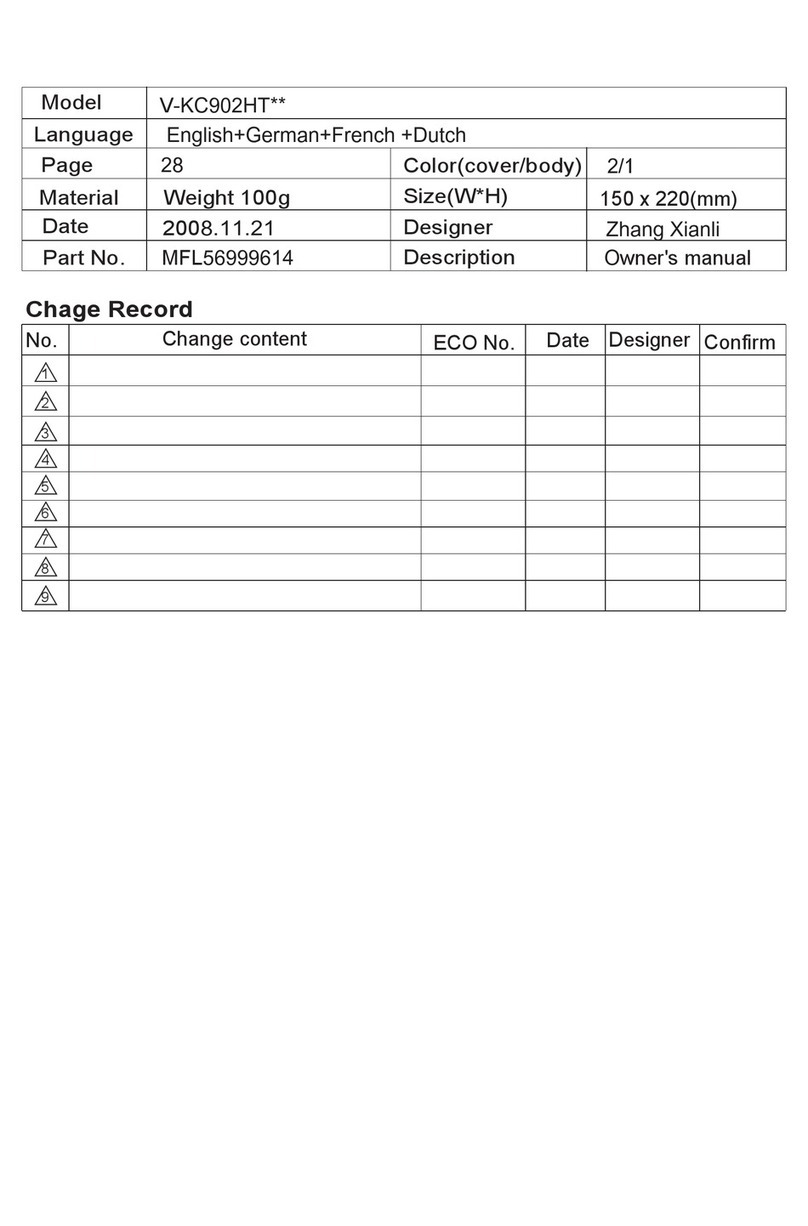 LG V-KC902H Series User manual