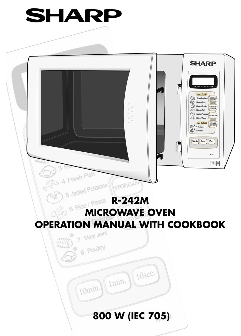 Sharp R-242M Instruction Manual