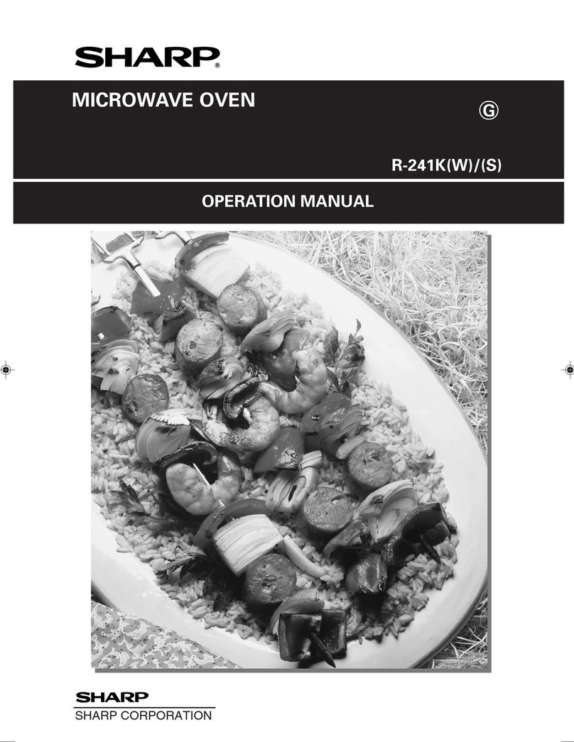 Sharp R-241K(W) Operation manual