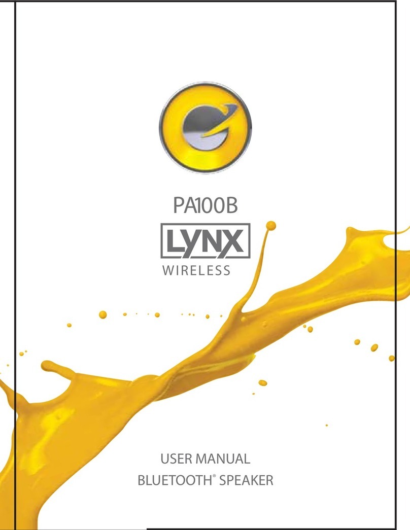 Planet Audio lynx wireless PA100B user manual