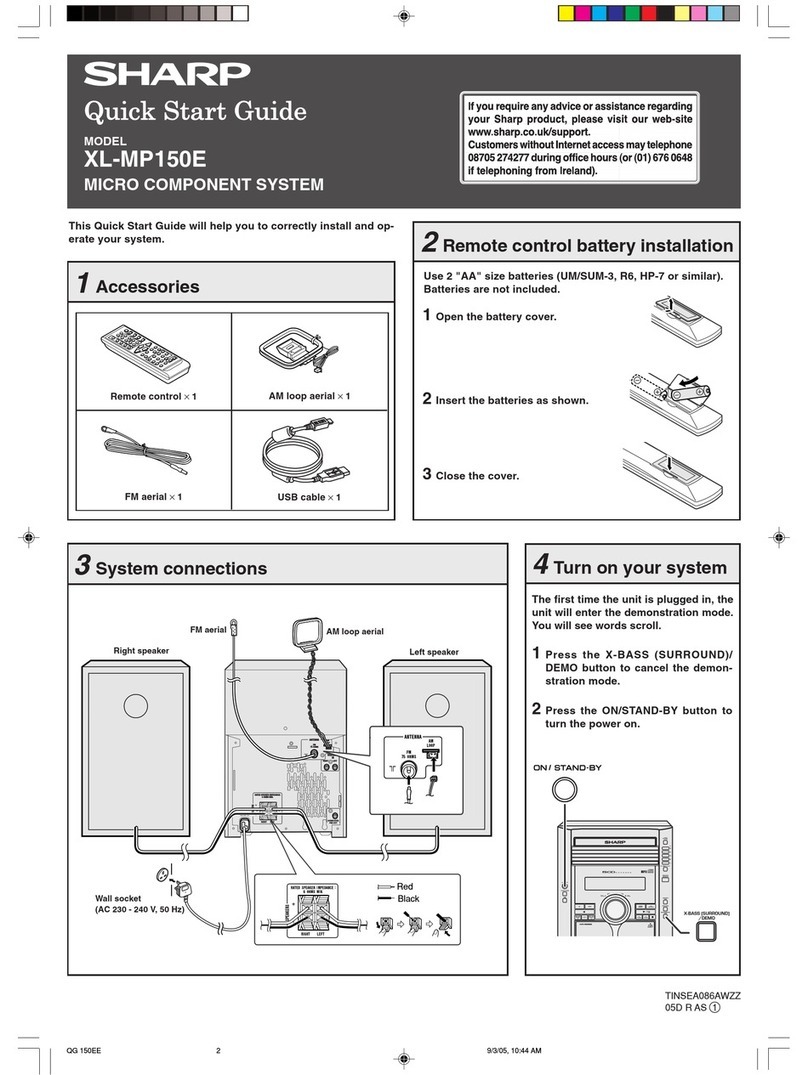 Sharp XL-MP150E User manual Sharp XL-MP150E User manual