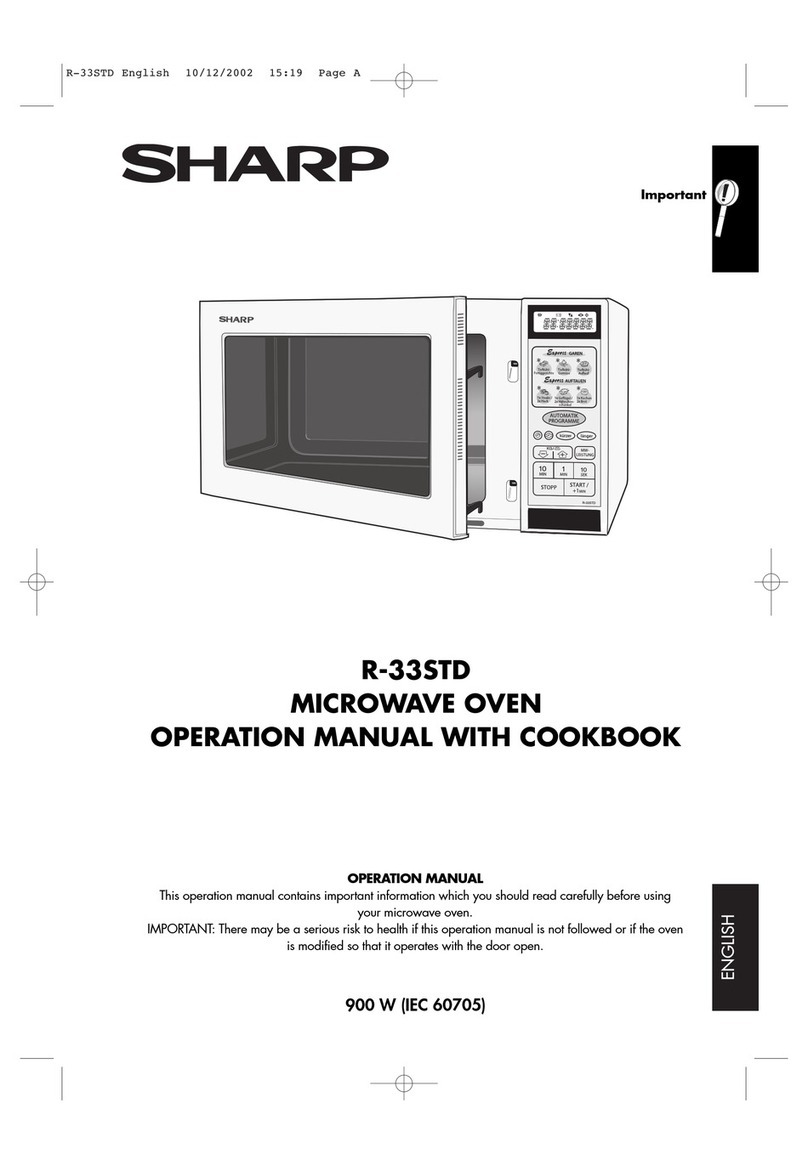 Sharp R-33STD Instruction Manual