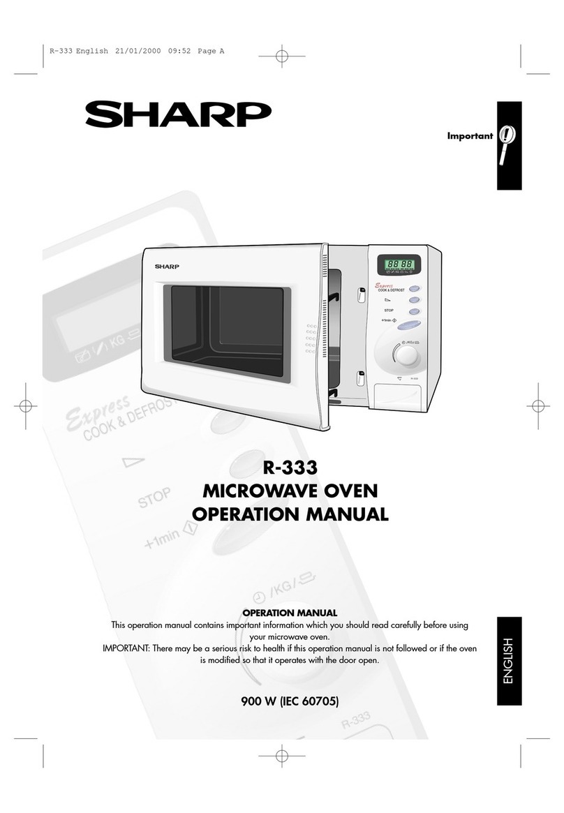 Sharp R-333 User manual Sharp R-333 User manual