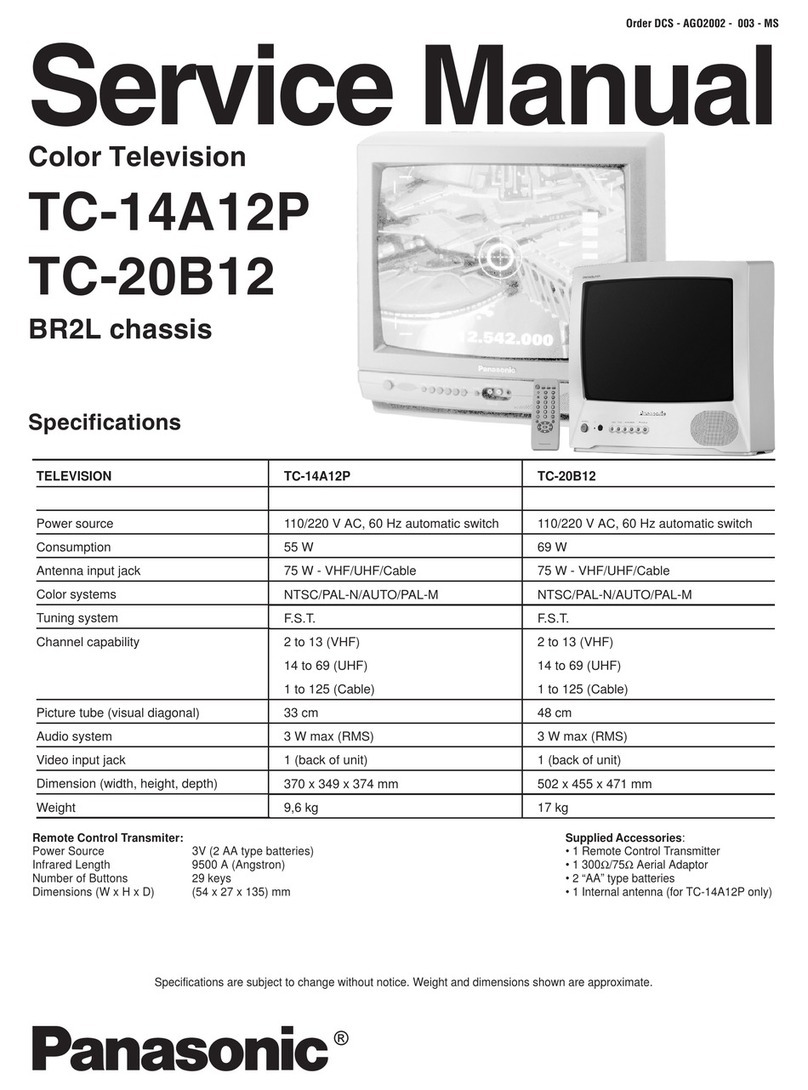 Panasonic TC-14A12P User manual Panasonic TC-14A12P User manual