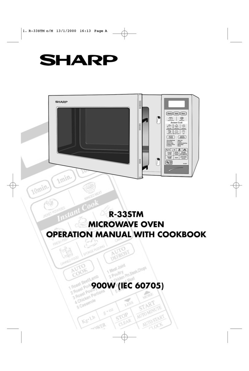 Sharp R-33STM Instruction Manual