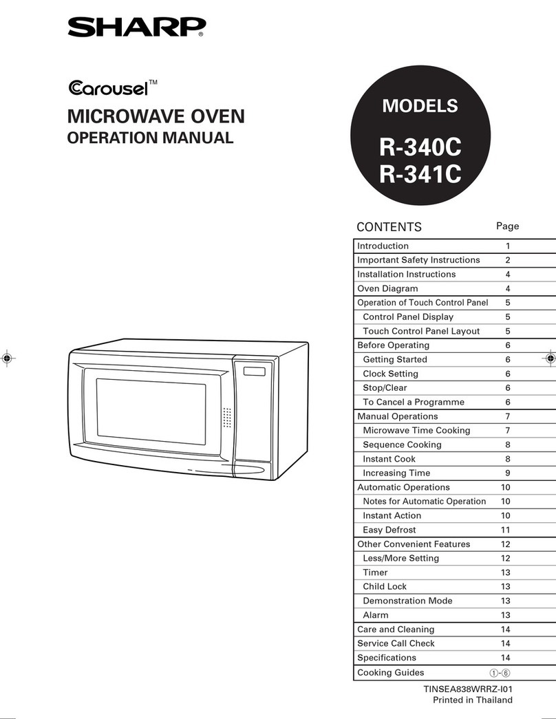 Sharp Carousel R-340C User manual