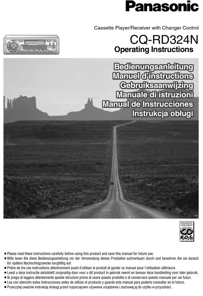 Panasonic CQ-RD324N operating instructions