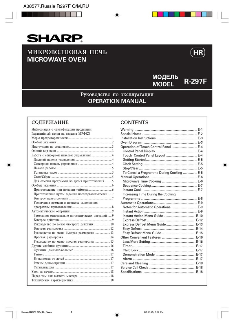 Sharp R-297F User manual Sharp R-297F User manual