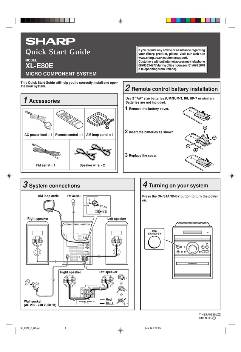 Sharp XL-E80E User manual