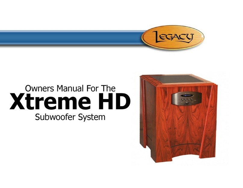 Legacy Xtreme HD User manual