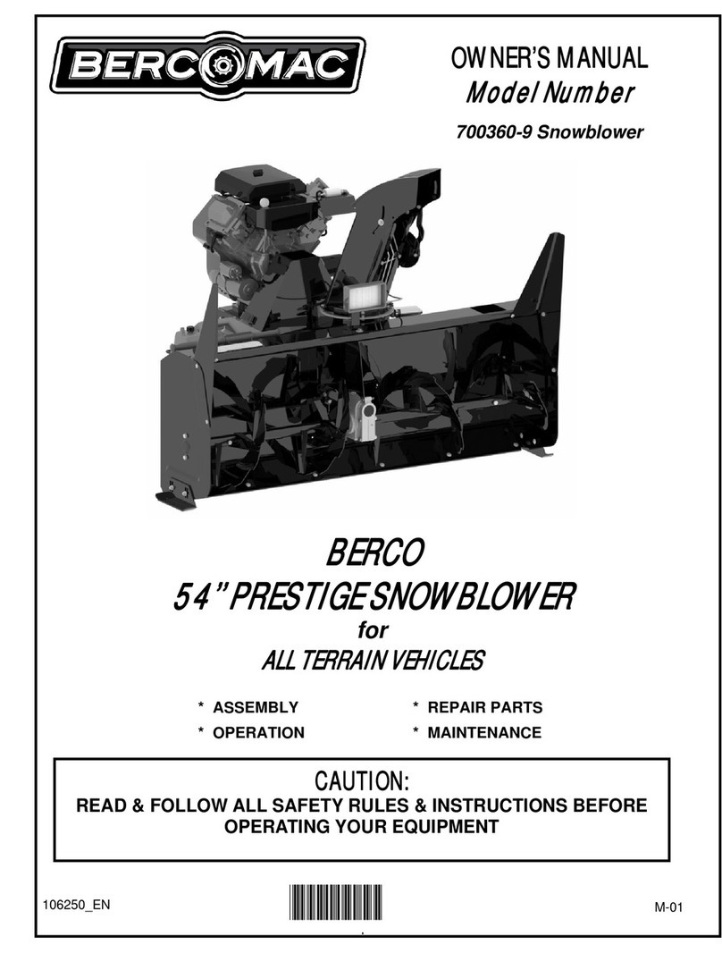 Bercomac 700360-9 owner's manual