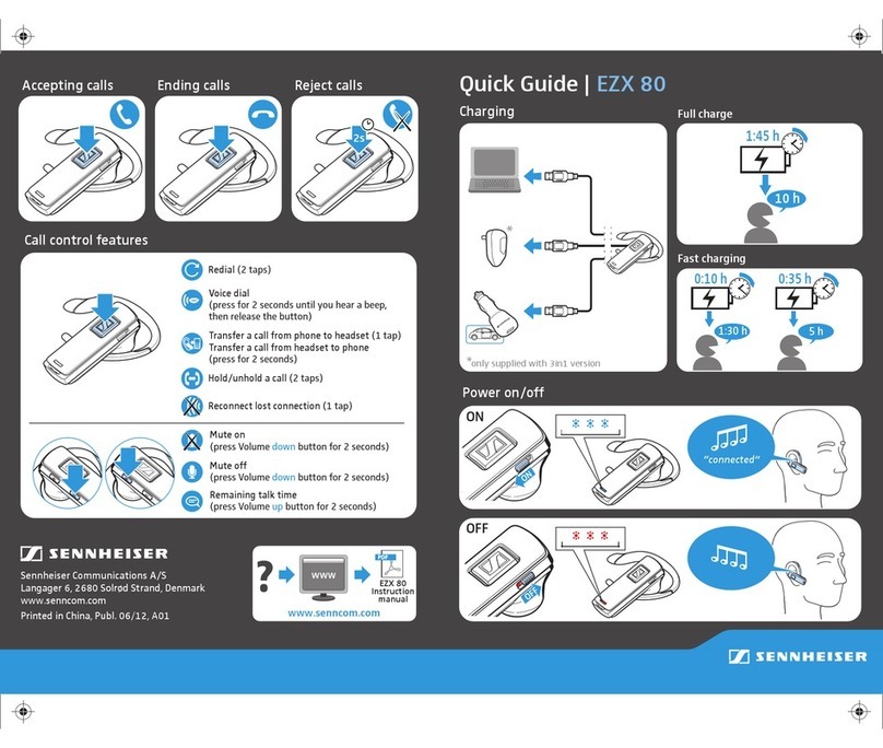 Sennheiser EZX 80 quick guide