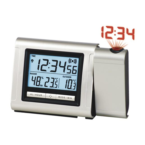 La Crosse Technology 433 MHz RADIO CONTROLLED PROJECTIONALARM... User manual