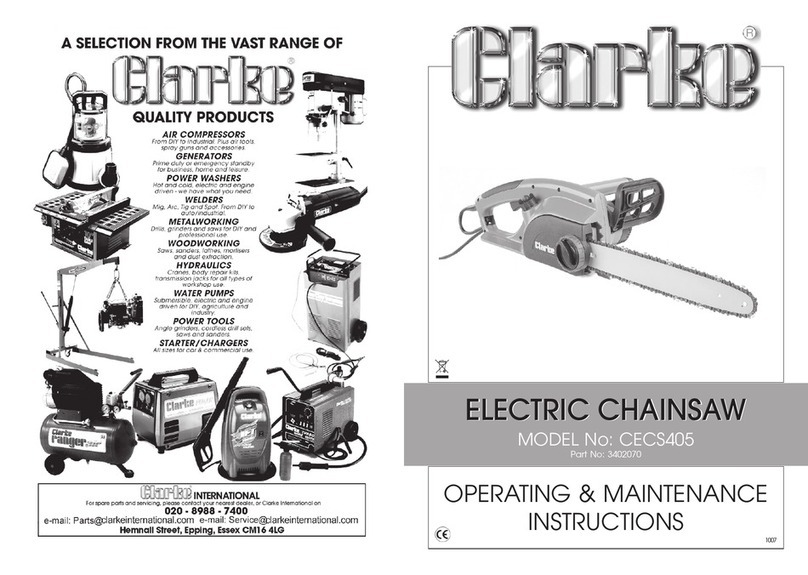 Clarke CECS405 Installation and operation manual