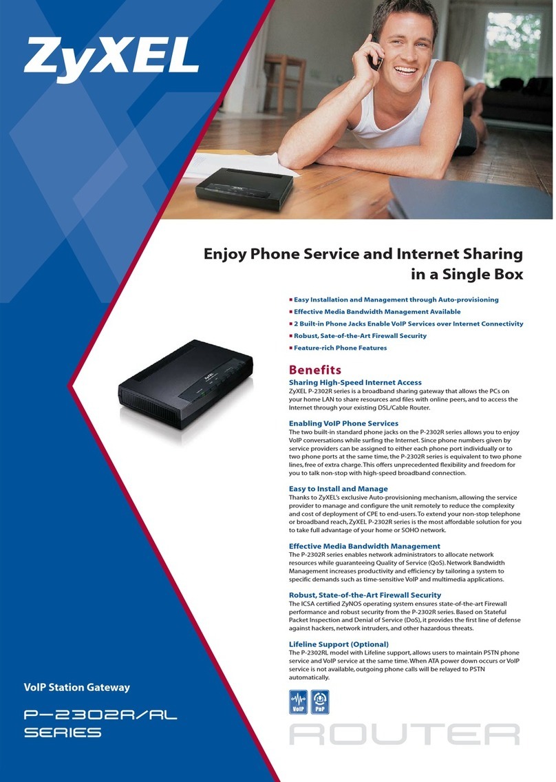 ZyXEL Communications p-2302r series User manual