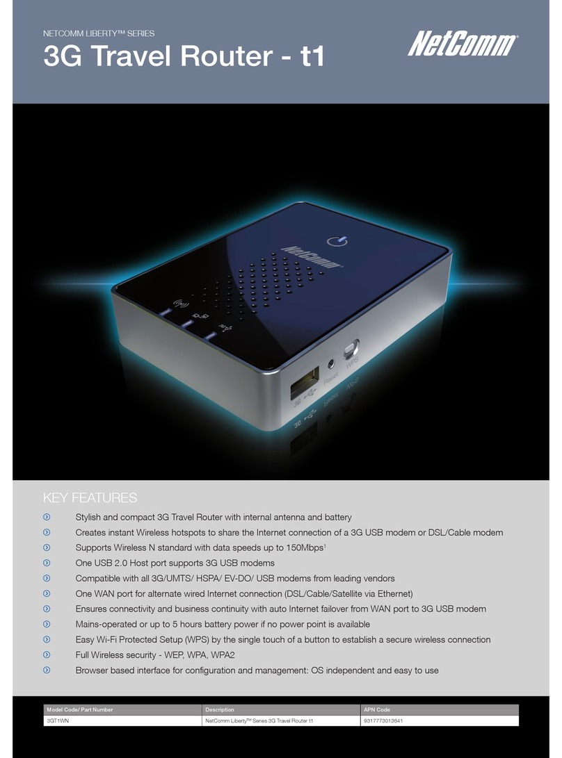 NetComm LIBERTY SERIES User manual