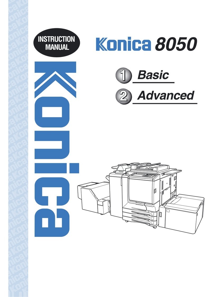 Konica Minolta 8050 instruction manual