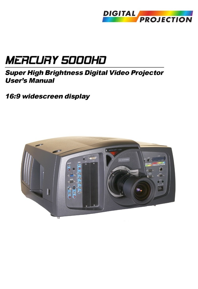 Digital Projection MERCURY 5000HD User manual