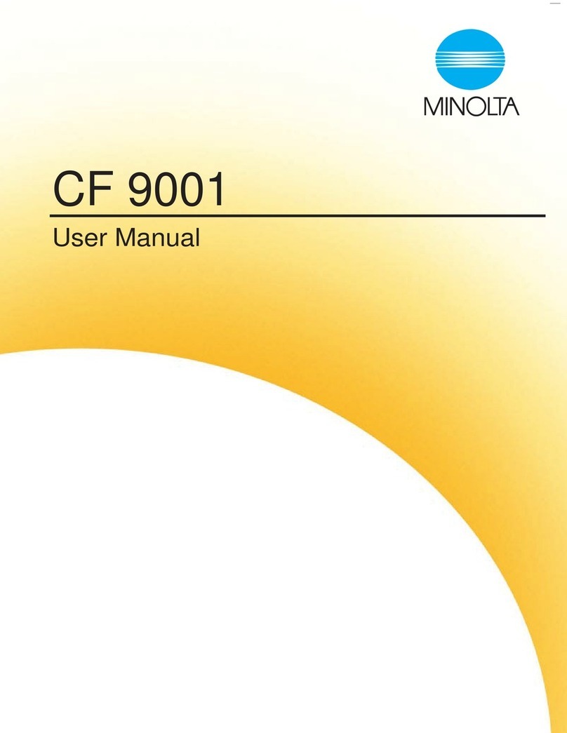Minolta CF 9001 User manual
